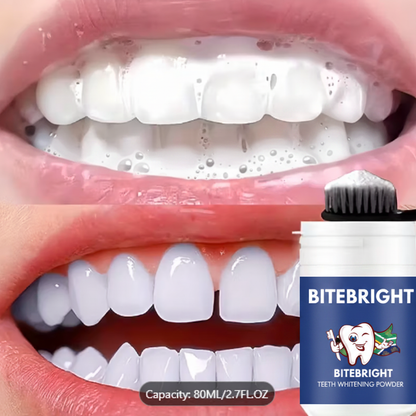 Bite Bright Label on Product