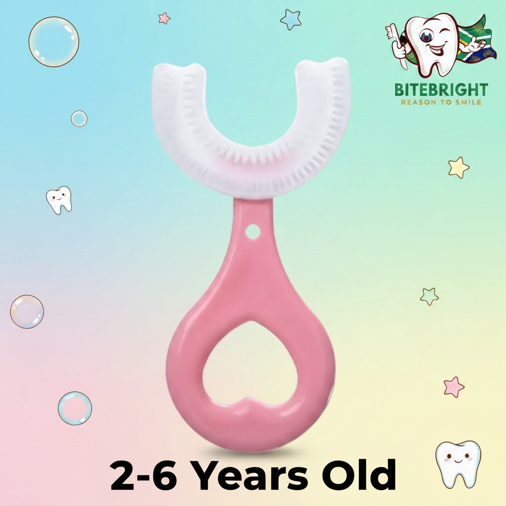 BiteBright Pink Kids Toothbrush 2-6 Years