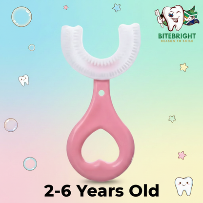BiteBright Pink Kids Toothbrush 2-6 Years